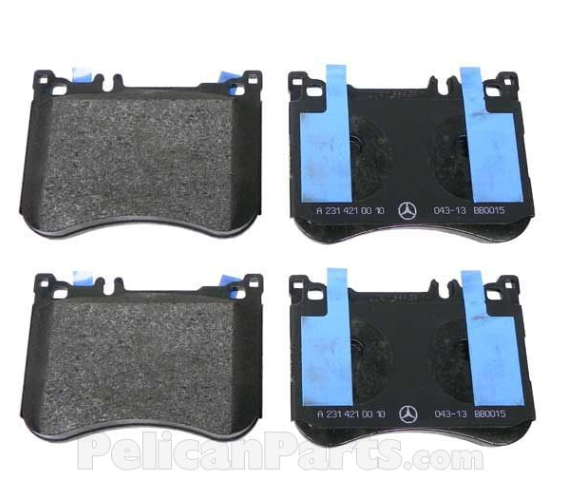 BRAKE PADS SET S CLASS - FRONT W/O SENSORS