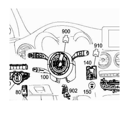 Steering Angle Sensor/ Steering Module for MB W205 - A2059007512