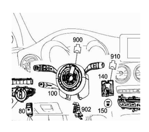 Steering Module/ Steering Angle Sensor W176 A-CLASS - A2469003920