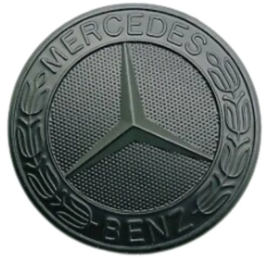 FLAT BONNET BADGE - FULL BLACK WHEAT