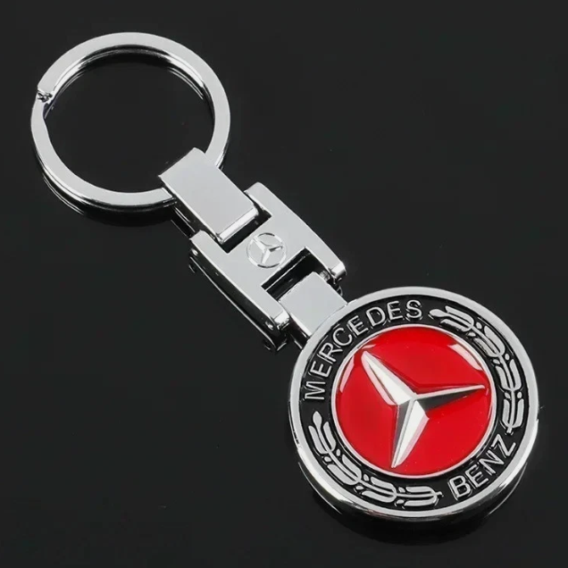 MB KEY RING - BLACK & RED WHEAT