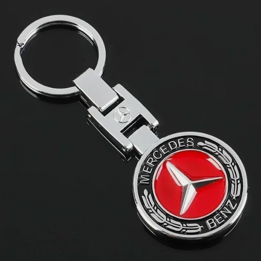 MB KEY RING - BLACK & RED WHEAT