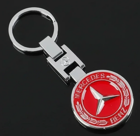 MB KEY RING - RED AND SILVER